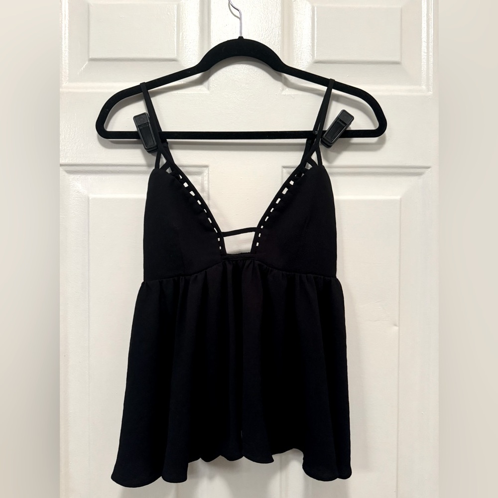 Millau Black Tank Top